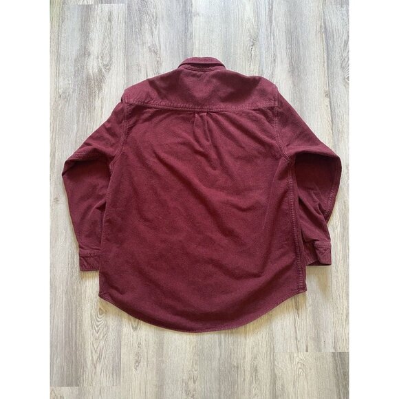 Size Large (L) Field and Stream Red Flannel Shirt Mens Button Down Long Sleeve - Picture 4 of 5